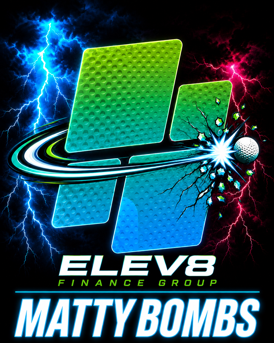 Elev8 Finance Group x Matty Bombs logo